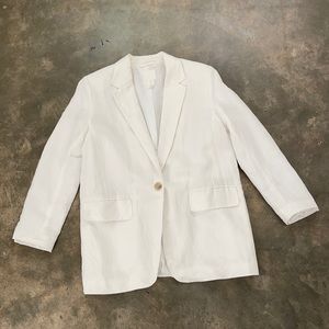 Oversized Linen Blazer